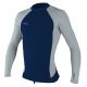 O'NEILL LICRA HYPERFREAK NEO SKINS L/S TOP ABYSS COOL GREY