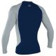 O'NEILL LYCRA HYPERFREAK NEO SKINS L/S TOP ABYSS COOL GREY
