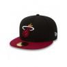 NEW ERA CAP NBA BASIC MIAHEA BLACK/RED