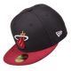 NEW ERA CAP NBA BASIC MIAHEA BLACK/RED