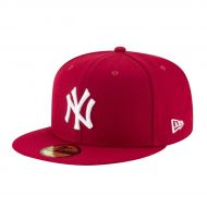 NEW ERA CAP 59FIFTY MLB BASIC NEW YORK YANKEES SCA/WHI