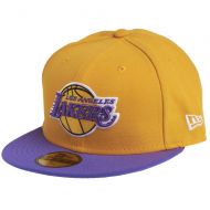 NEW ERA CAP NBA BASIC LOSLAK YELLOW/PURPLE