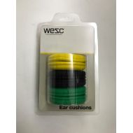 WESC EAR CUSHIONS REPLACEMENT BLACK ,YELLOW AND GREEN